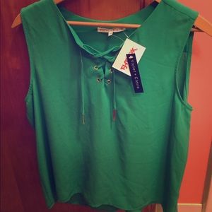 Green Violet and Claire Tank Top